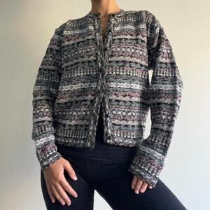 Cozy vintage sweater chenille sz large